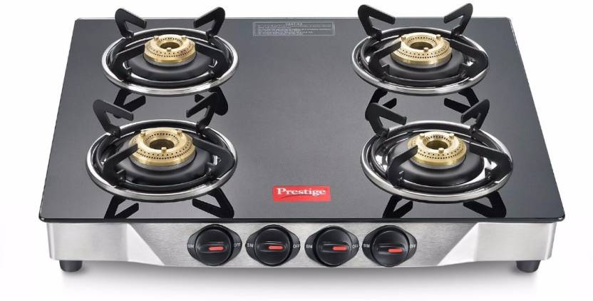 Prestige Premia Deluxe Manual 4 Burner Gas Stove Image