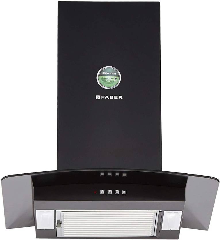 Faber Pretty Plus BK PB LTW 60 cm Wall Mounted Chimney Image