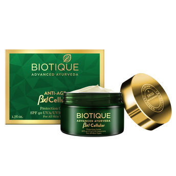 Biotique BXL Cellular Anti-Age Protection Cream SPF 40 UVA/UVB Sunscreen Image