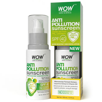 WOW Skin Science Anti Pollution Sunscreen Lotion Image