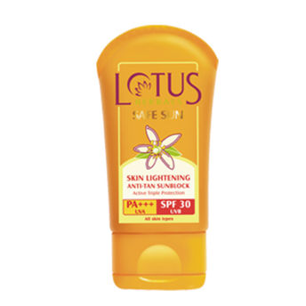 Lotus Herbals Safe Skin Lightening Anti  Tan Sunblock Pa+++ SPF Image