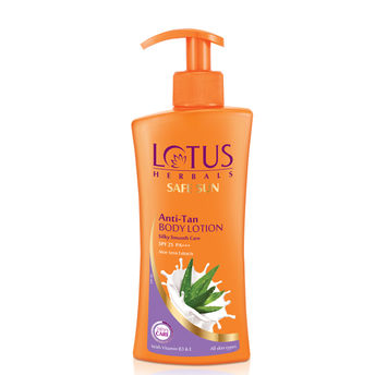 Lotus Herbals Safe Sun Anti-Tan Body Lotion Silky Smooth Care Image