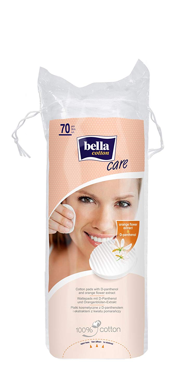 Bella Cotton Pads Round With D-Panthenol & Orange Blossom Image