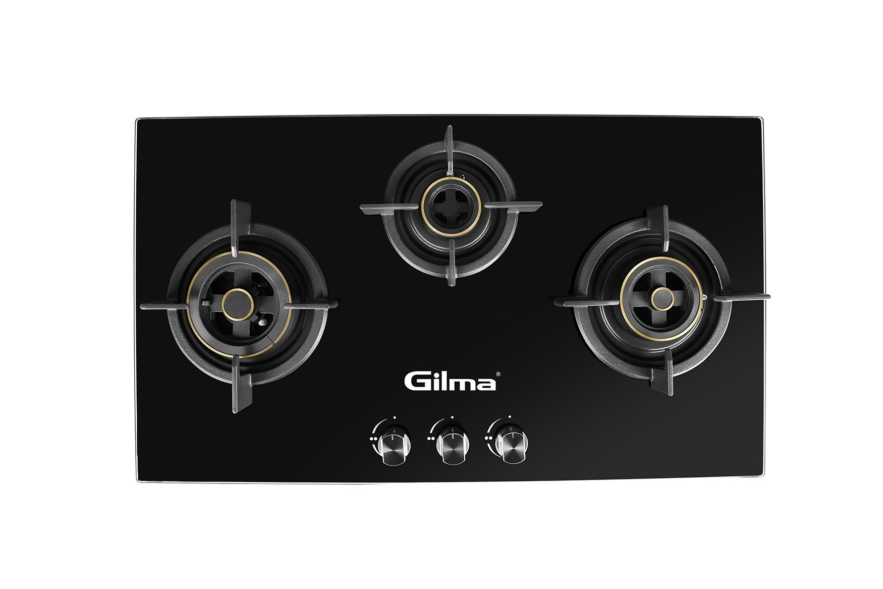 Gilma Ebony Series 3 Burner Gas Stove Image