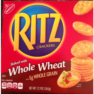 Ritz Crackers Whole Wheat Image