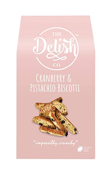 The Delish Co Cranberry & Pistachio Biscotti Image