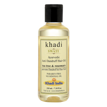 Swati Khadi Tea Tree and Rosemary Anti Dandruff Hair Oil Image