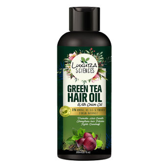 Luxura Sciences Green Tea Hair Oil With Onion Oil Image