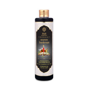 Khadi Essentials BARAHMASA Calming and Stress Relief Hair Oil Image