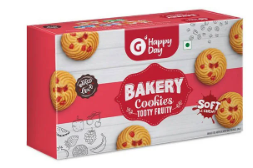 Grofers Happy Day Tooty Fruity Bakery Cookies Image