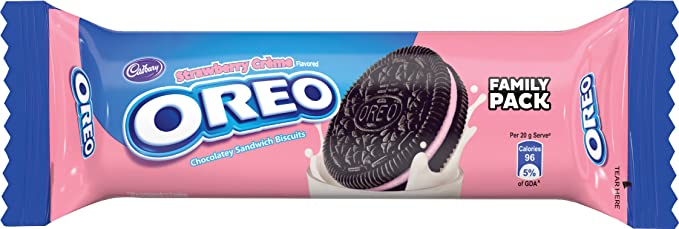 Oreo Strawberry Cream Sandwich Cookies Image