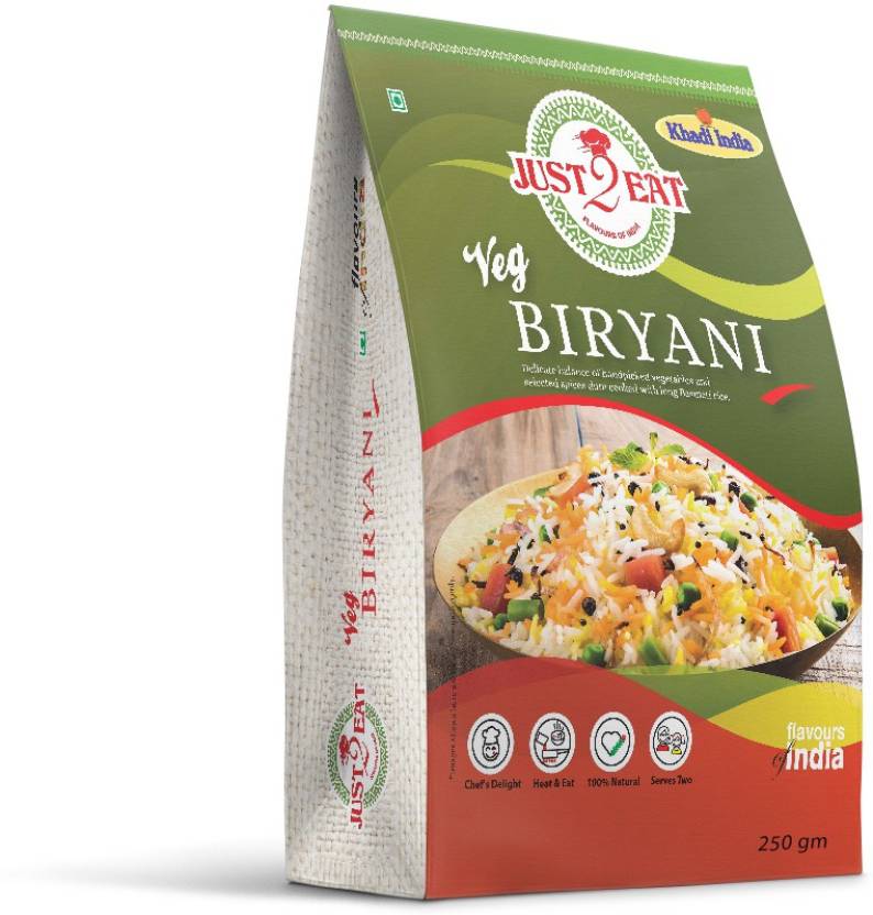 Just 2 Eat Veg Biryani RTE Image