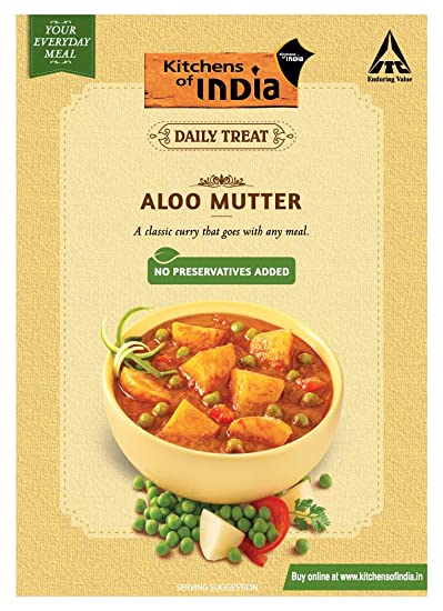 Kitchens of India Ready To Eat Aloo Mutter Image