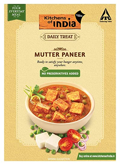 Kitchens of India Ready To Eat Mutter Paneer Image