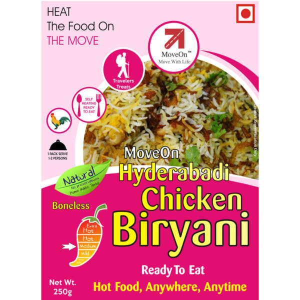 Move On Hyderabadi Chicken Biryani Ready To Eat Image