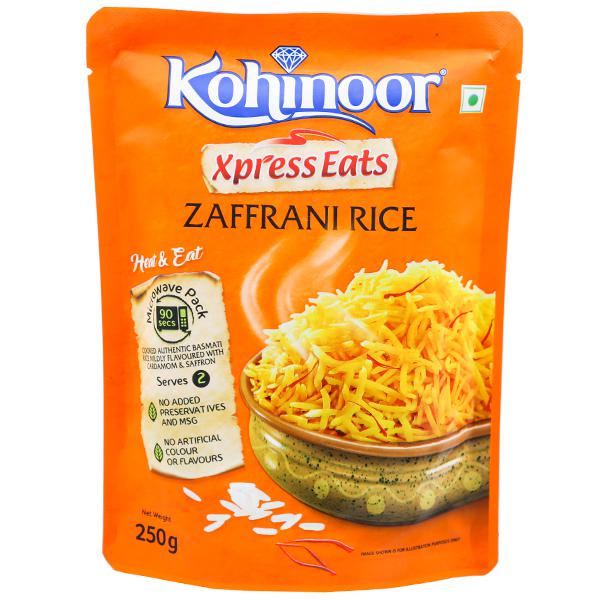 Kohinoor Xpress Eats Ready-to-Eat Zaffrani Rice Image