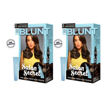 BBLUNT Salon Secret High Shine Creme Hair Colour Chocolate Brown Image