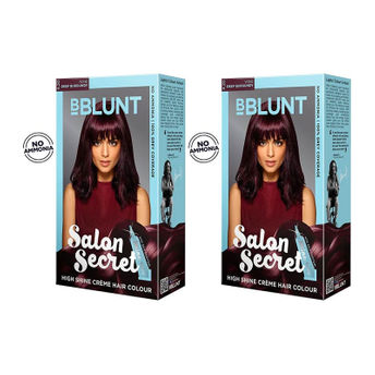 BBLUNT Salon Secret High Shine Creme Hair Colour Wine Deep Burgandy Image