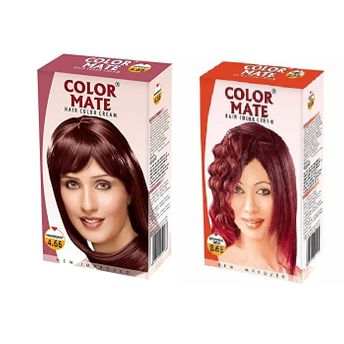 Color Mate Mahogany and Copper Red Hair Color Cream Image