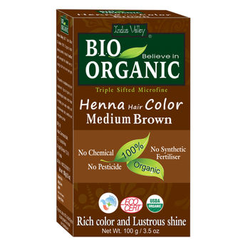 Indus Valley Bio Organic Henna Hair Colour Medium Brown Image