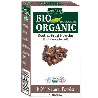 Indus Valley Bio Organic Natural Reetha Fruit Powder Image