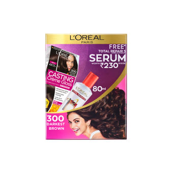 L'Oreal Paris Casting Cream Gloss Hair Color Darkest Brown Image