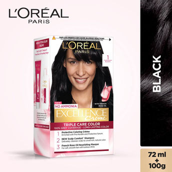 L'Oreal Paris Excellence Creme Hair Color Black Image