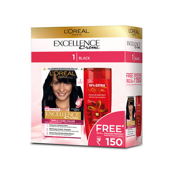 L'Oreal Paris Excellence Hair Color Black Image