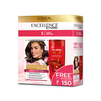 L'Oreal Paris Excellence Hair Color Light Brown Image