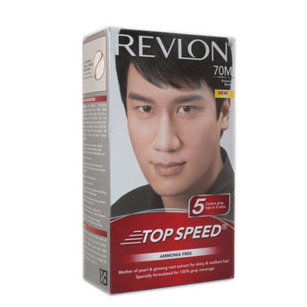 Revlon Top Speed Hair Color Man Natural Black Image
