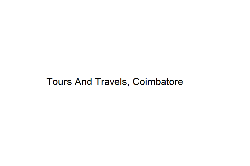 Tours And Travels - Coimbatore Image