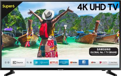 Samsung Super 6 108cm (43) Ultra HD (4K) LED Smart TV (UA43NU6100KXXL) Image