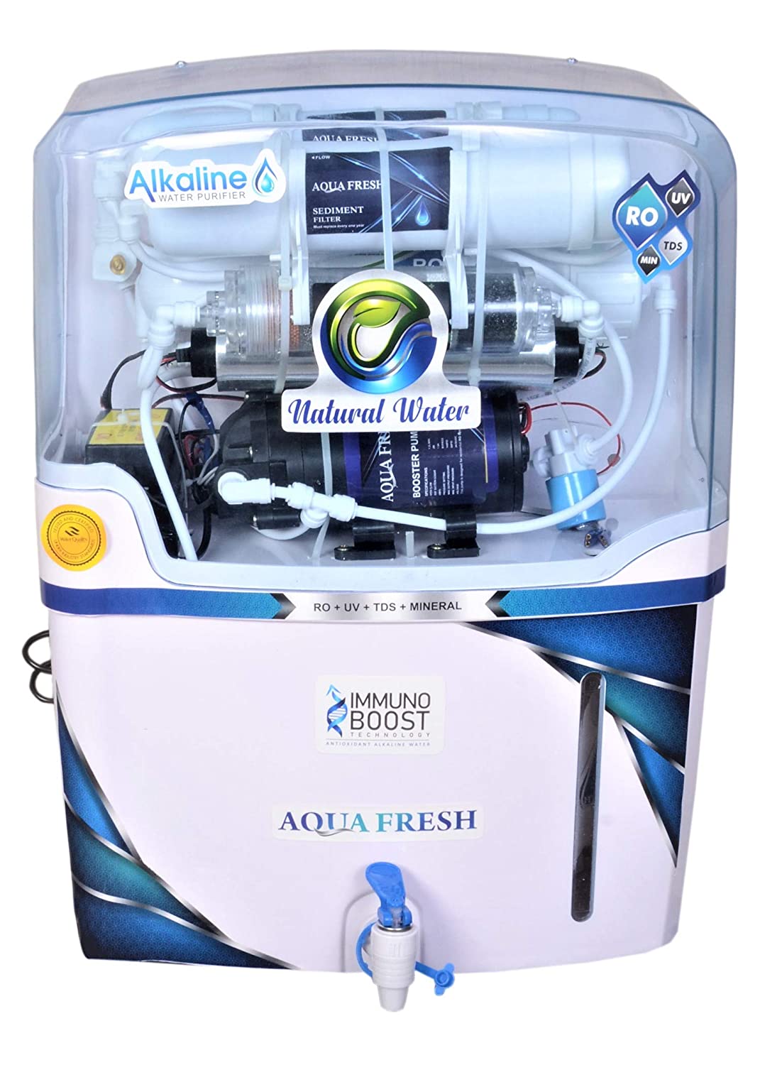 Aqua Fresh PRISM ALKALINE+ro+uv+uf+tds 15L 15L RO+UV+UF+TDS Water <br />Purifier Image