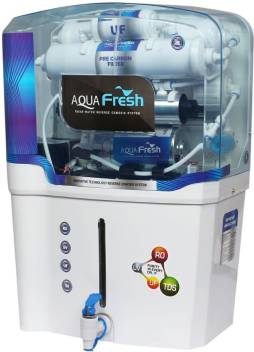 Aqua Fresh white ro+uv+uf+tds+mineral 15L 15L RO+UV+UF+TDS Water <br />Purifier Image