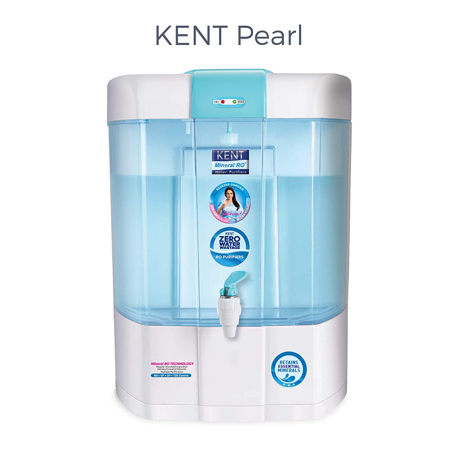 Kent Pearl 8L RO+UV+UF+TDS Water Purifier Image