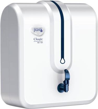 Pureit HUL CLASSIC RO+UV RO+UV Water Purifier (White) 5L RO+UV Water <br />Purifier Image