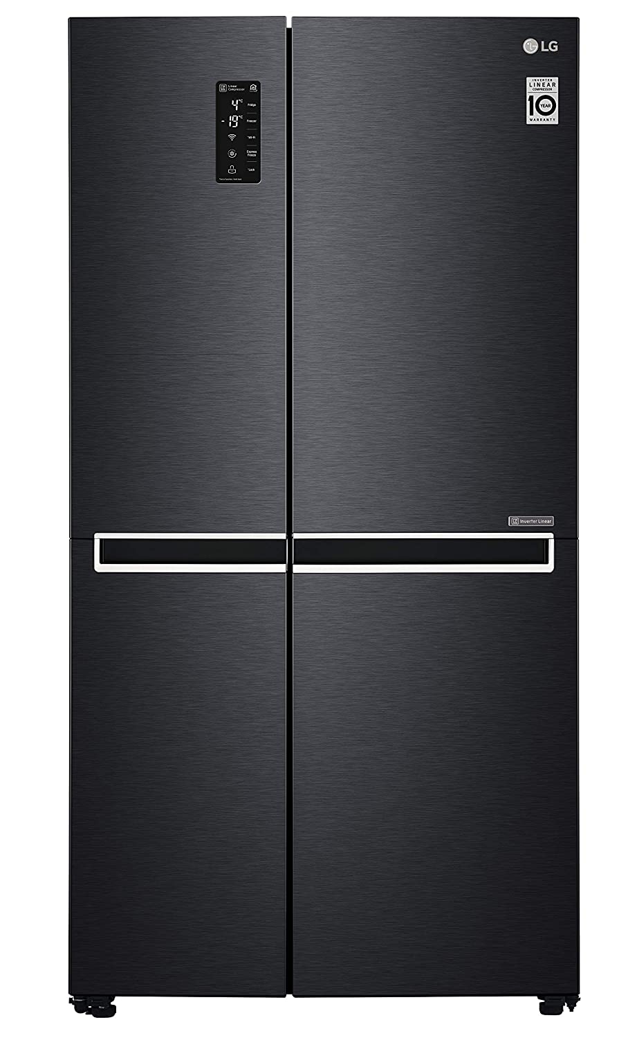 LG 687 Ltr Side By Side Refrigerator GCB247SQUV Image