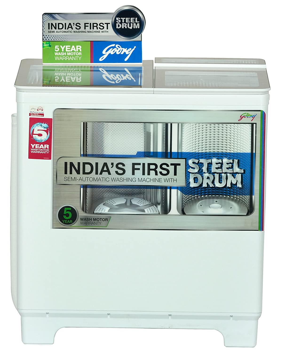 Godrej 8Kg Semi Automatic Washing Machine WS800PDS Image