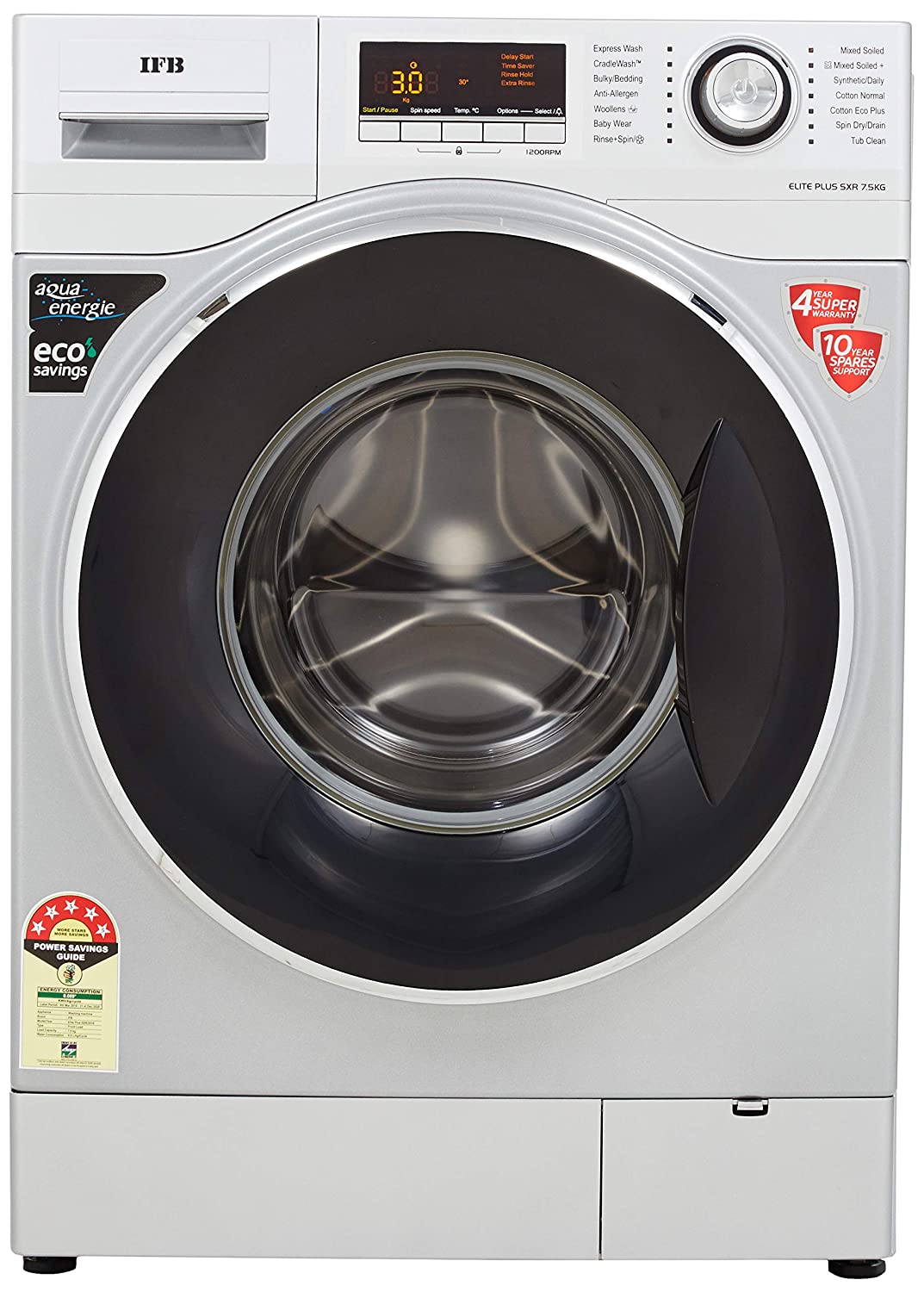 IFB 7.5Kg Fully Automatic Front Load Washing Machine ELITE PLUS SXR Image