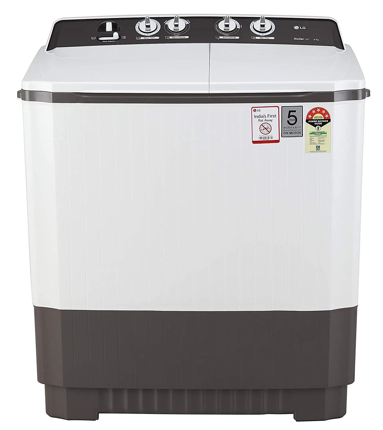 LG 9Kg Semi Automatic Washing Machine P9040RGAZ Image