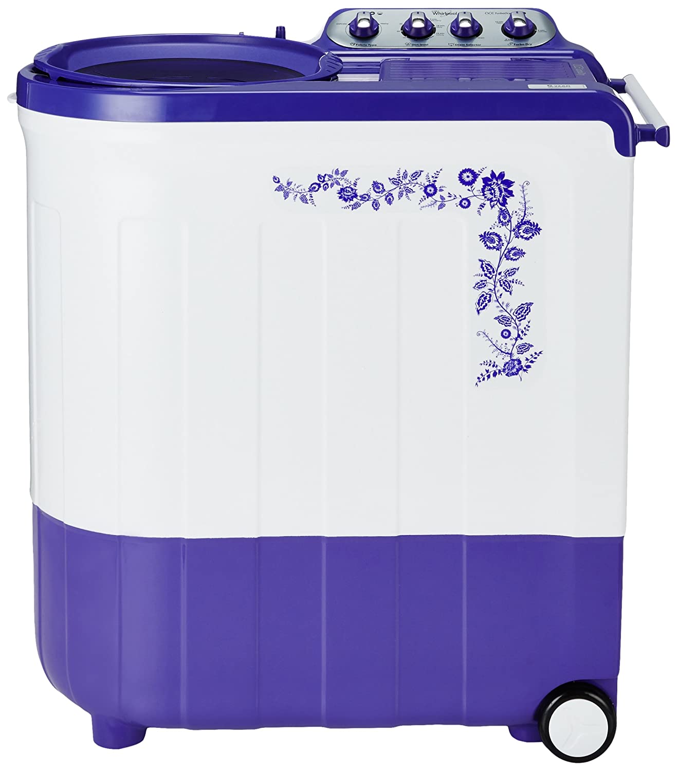 Whirlpool 7.5Kg Semi Automatic Washing Machine Flora Purple Ace TurboDry Image