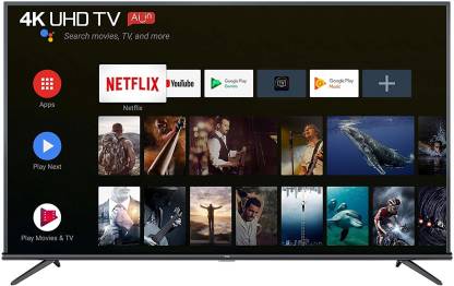 TCL 138.78cm (55) Ultra HD (4K) LED Smart Android TV (55P8E) Image