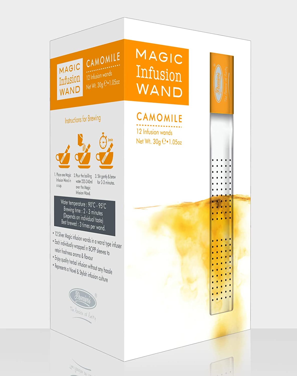 Premiers Camomile Herbal Infusion Silver Magic Tea Wands Image