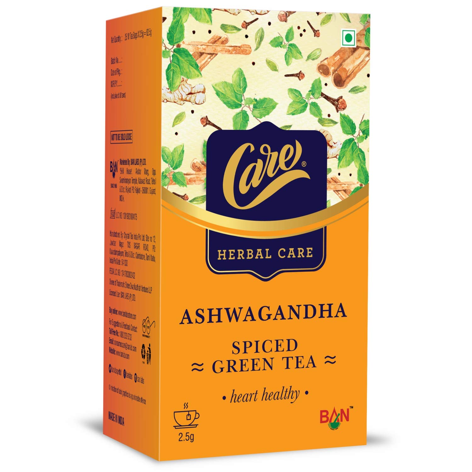 Care Ashwagandha Spiced Green Tea Image