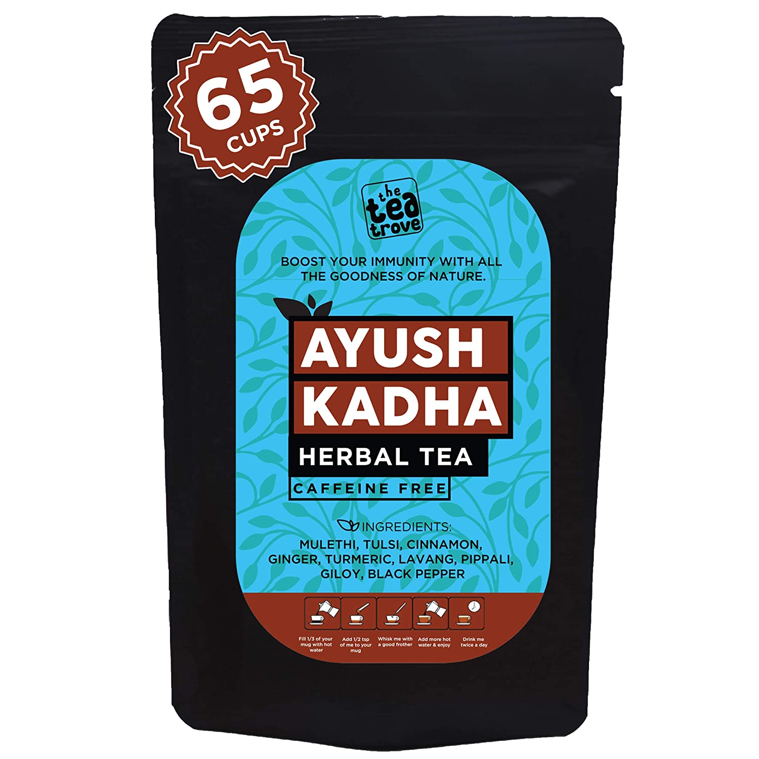 The Tea Trove Ayush Kwath Herbal Tea Kadha Image