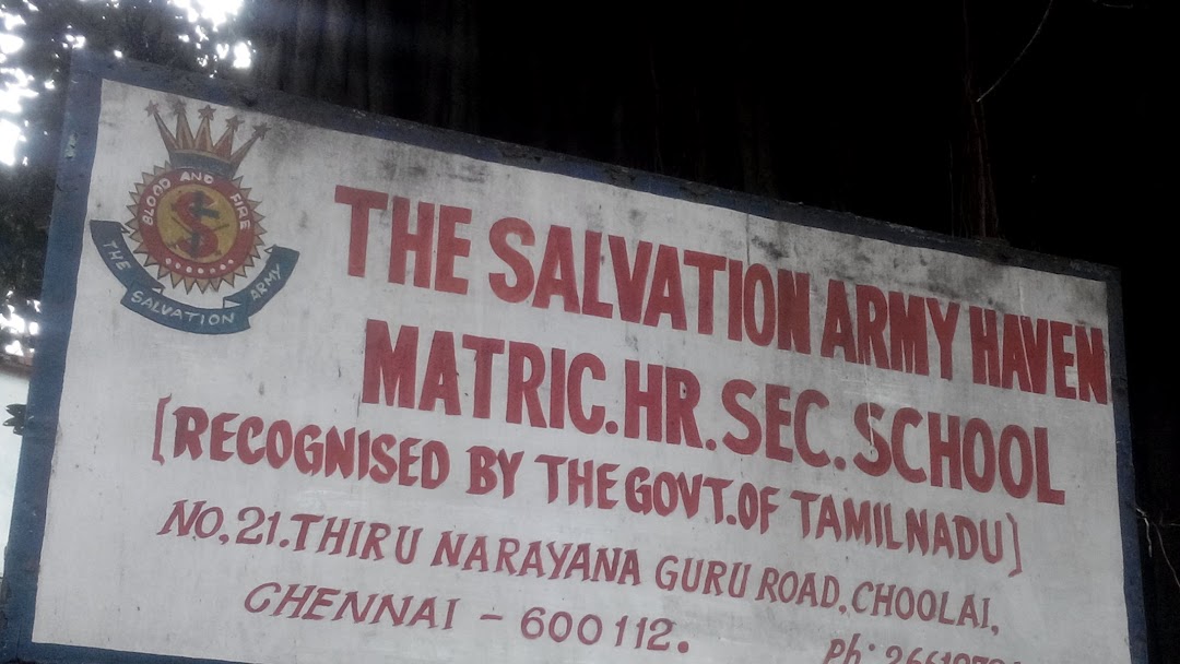 The Salvation Army Haven Matriculation School - Choolaimedu - Chennai Image