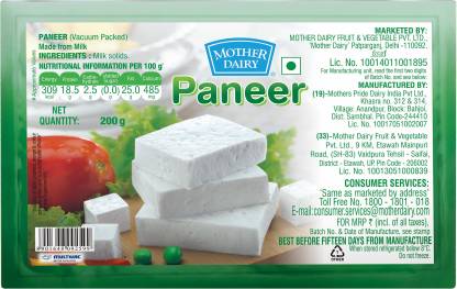 Mother Dairy Paneer Image