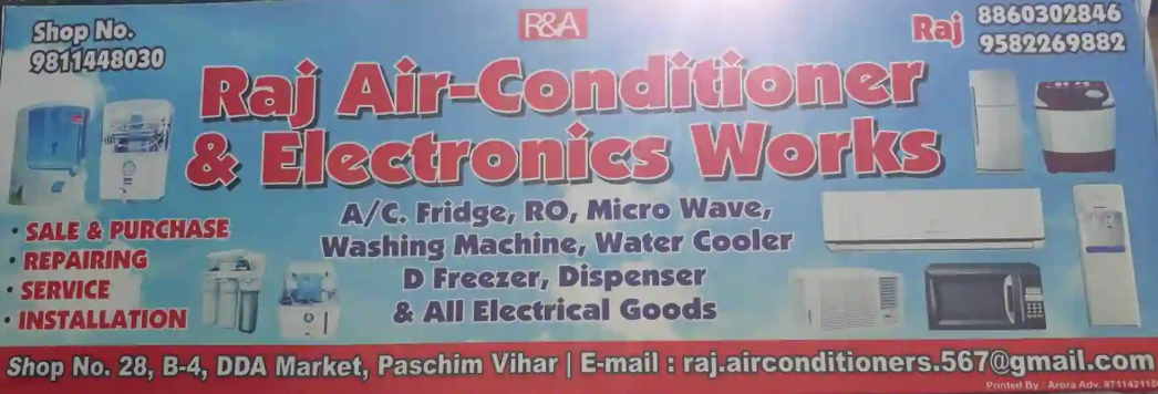 Raj AIR Conditioner And Electronics Works - Paschim Vihar - Delhi Image