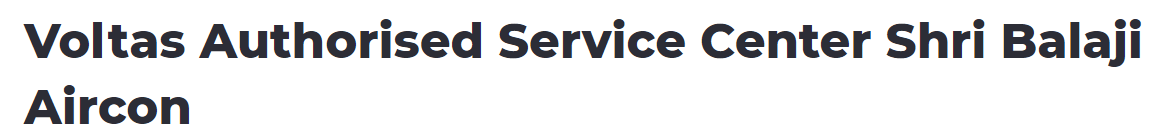 Voltas Authorised Service Center Shri Balaji Aircon - Subhash Nagar - Gurugram Image