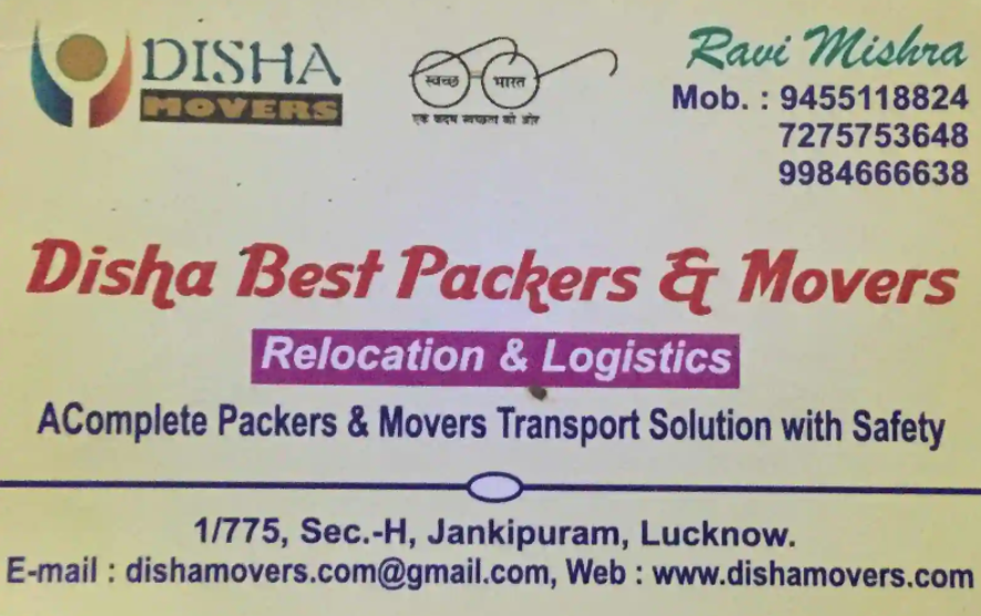 Disha BEST Packers & Moovers - Jankipuram - Lucknow Image